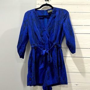 Yumi Kim blue animal print romper
